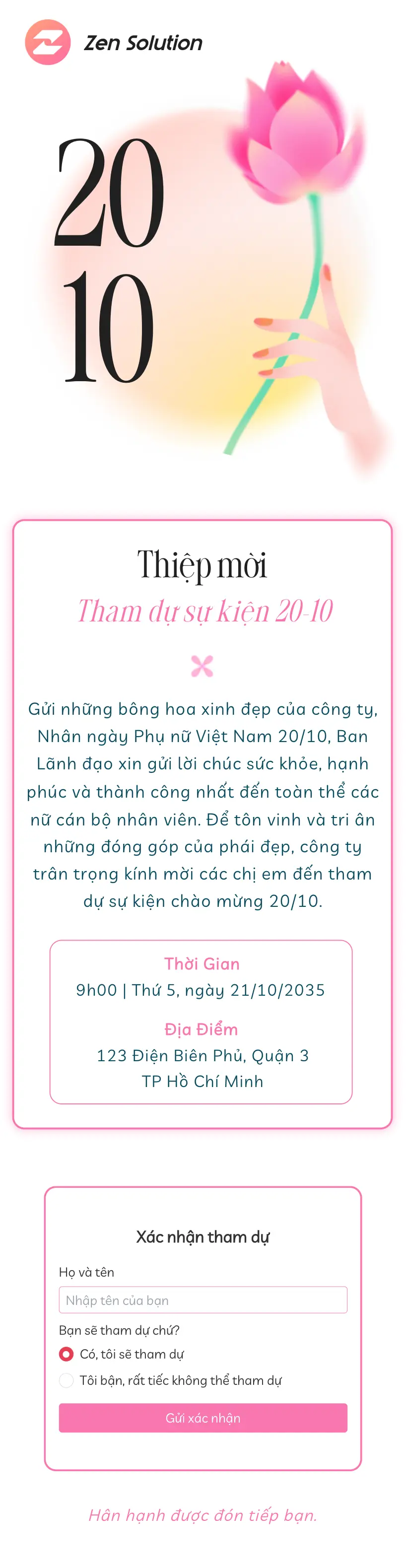Hồng Phấn Dịu Êm